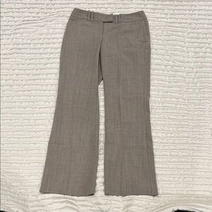 Women's Gray Flared Trouser Dress Pants